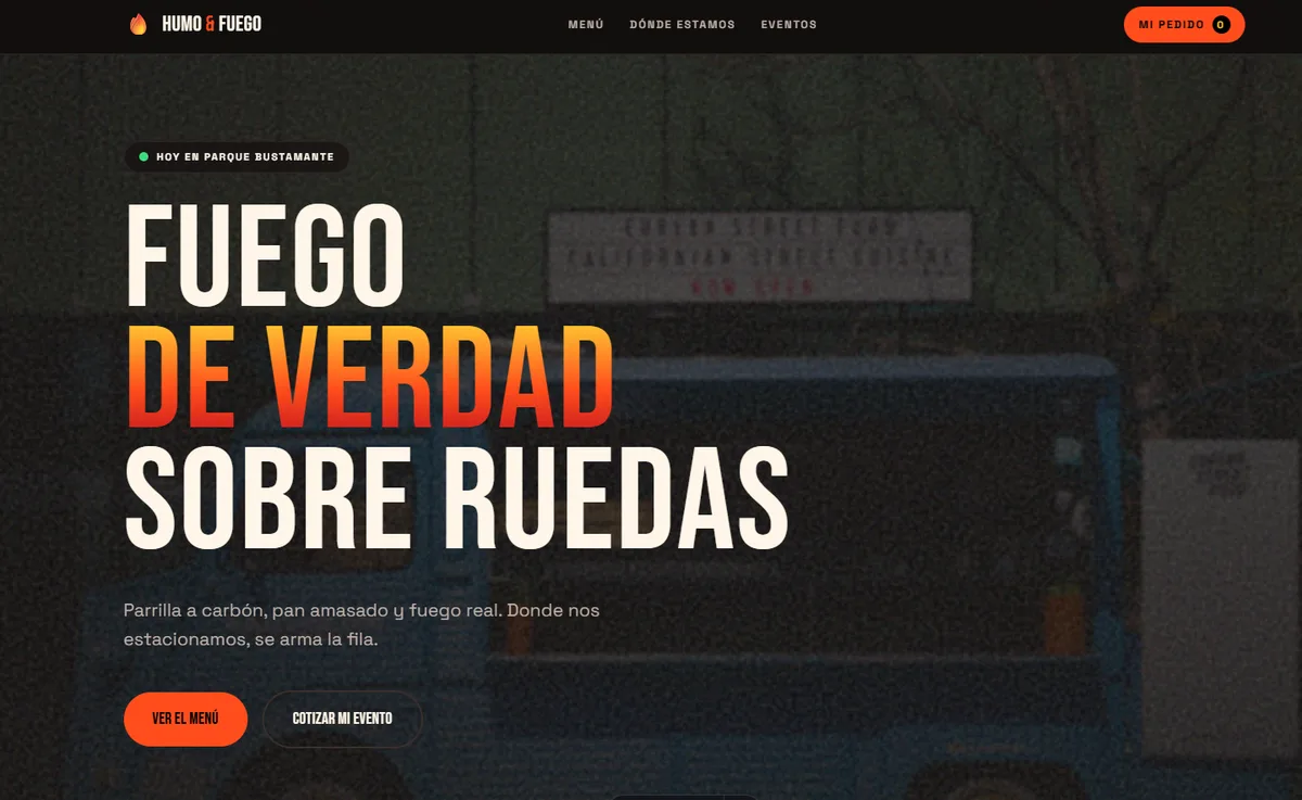 Imagen del proyecto HUMO & FUEGO — Foodtruck & Street Food