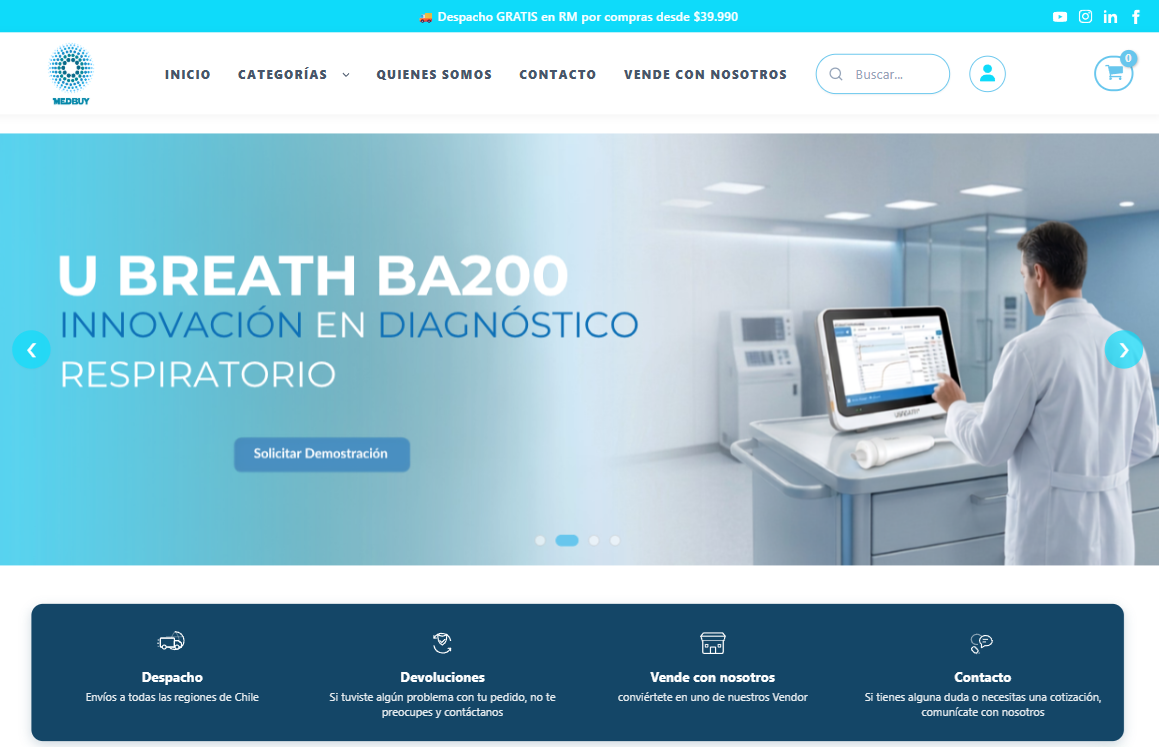 Imagen del proyecto Medbuy Web & Remodelación